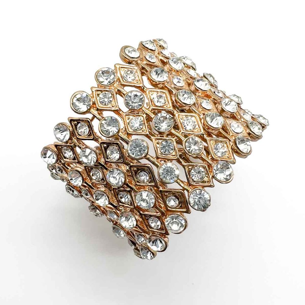 Vintage Crystal Lattice Cuff