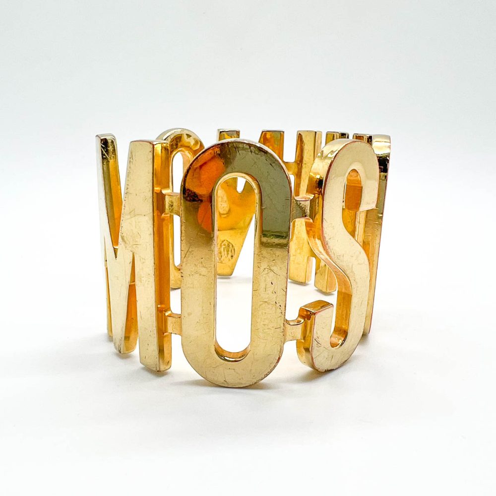 Vintage MOSCHINO Letter Cuff