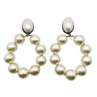 Jennifer Gibson Jewellery-1568 (2) Vintage Runway Pearl Hoop Earrings