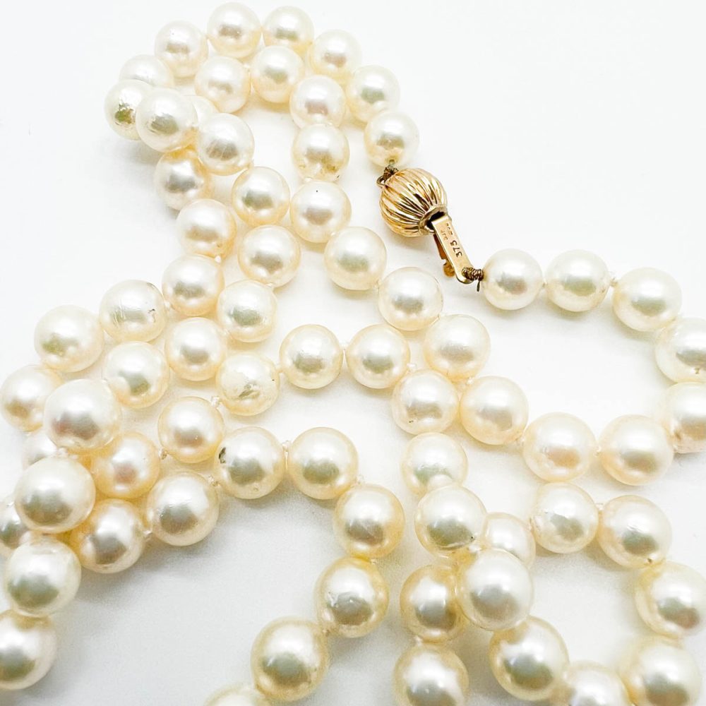 Vintage 9ct Cultured Pearl Necklace