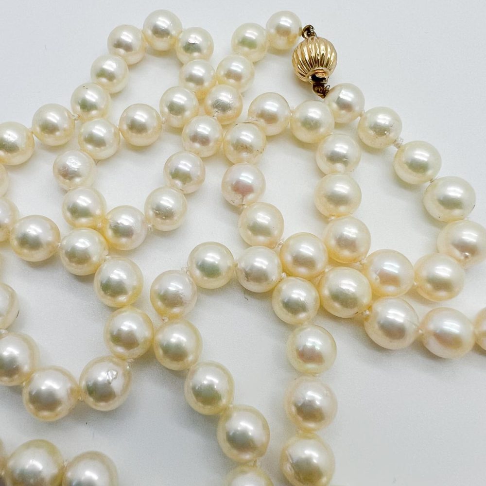 Vintage 9ct Cultured Pearl Necklace