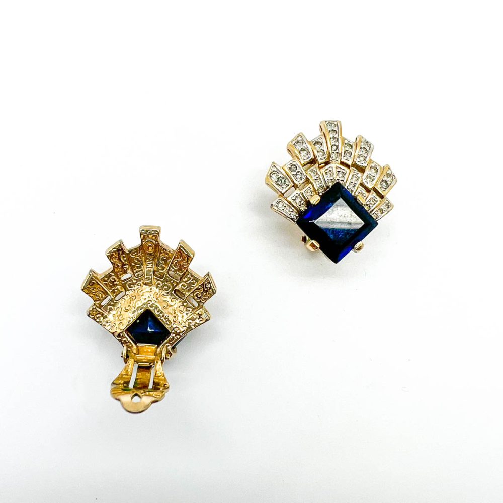 Vintage Panetta Sapphire Earrings
