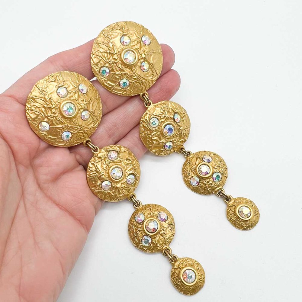 Vintage Malcolm Morris Statement Earrings