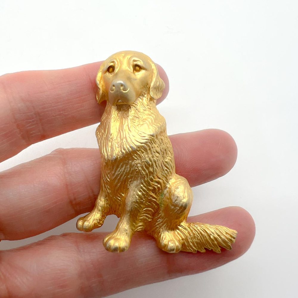 Vintage Golden Retriever Brooch