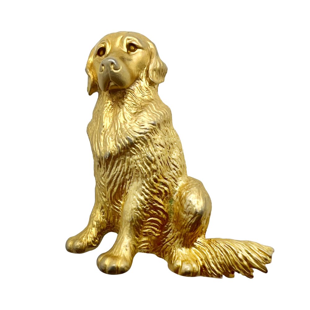 Vintage Golden Retriever Brooch