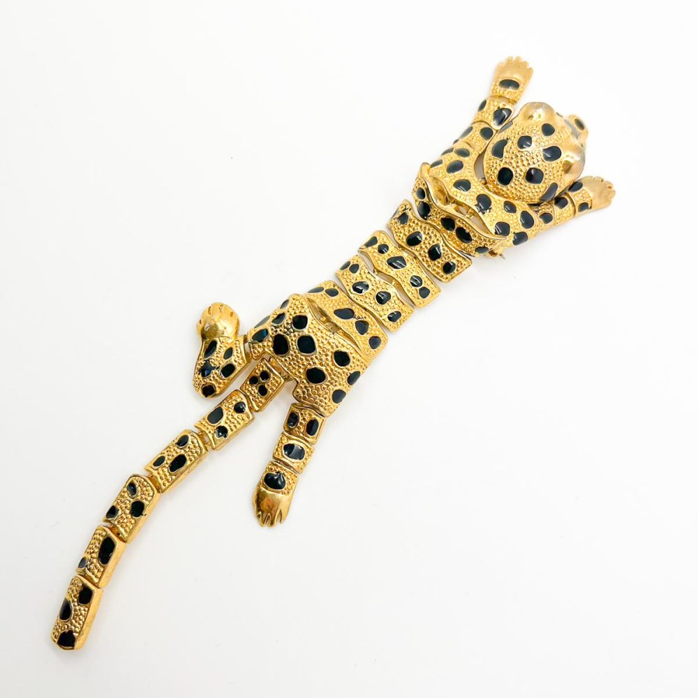 Vintage Statement Leopard Brooch