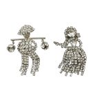 Jennifer Gibson Jewellery 1605 (1) Vintage Pakula Figural Couple Brooches