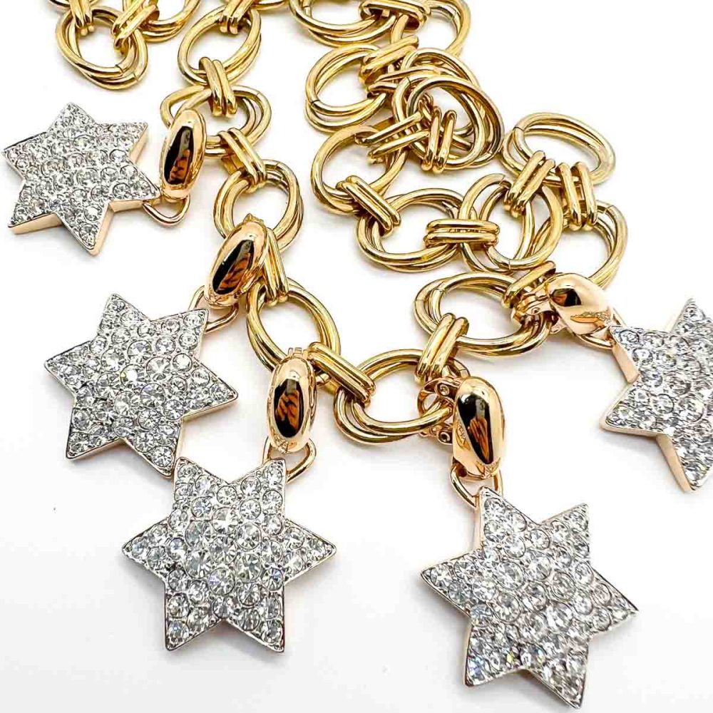 vintage star charm necklace