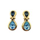 Jennifer Gibson Vintage Jewellery 1628 Vintage Grosse Sapphire Earrings