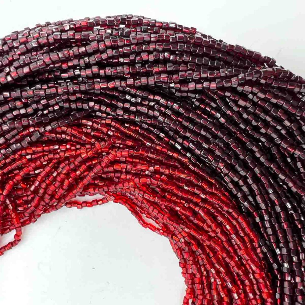 Vintage Ruby Glass Torsade Necklace