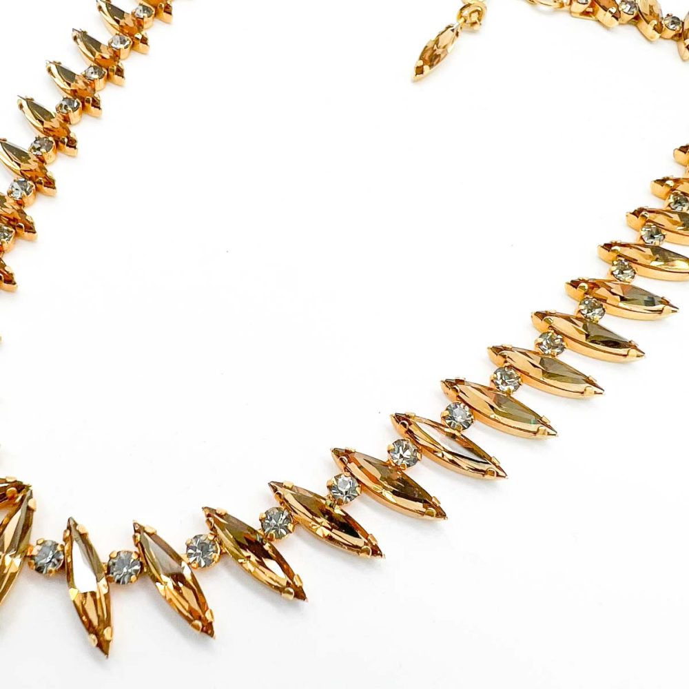 Vintage EFBI Austria Droplet Necklace