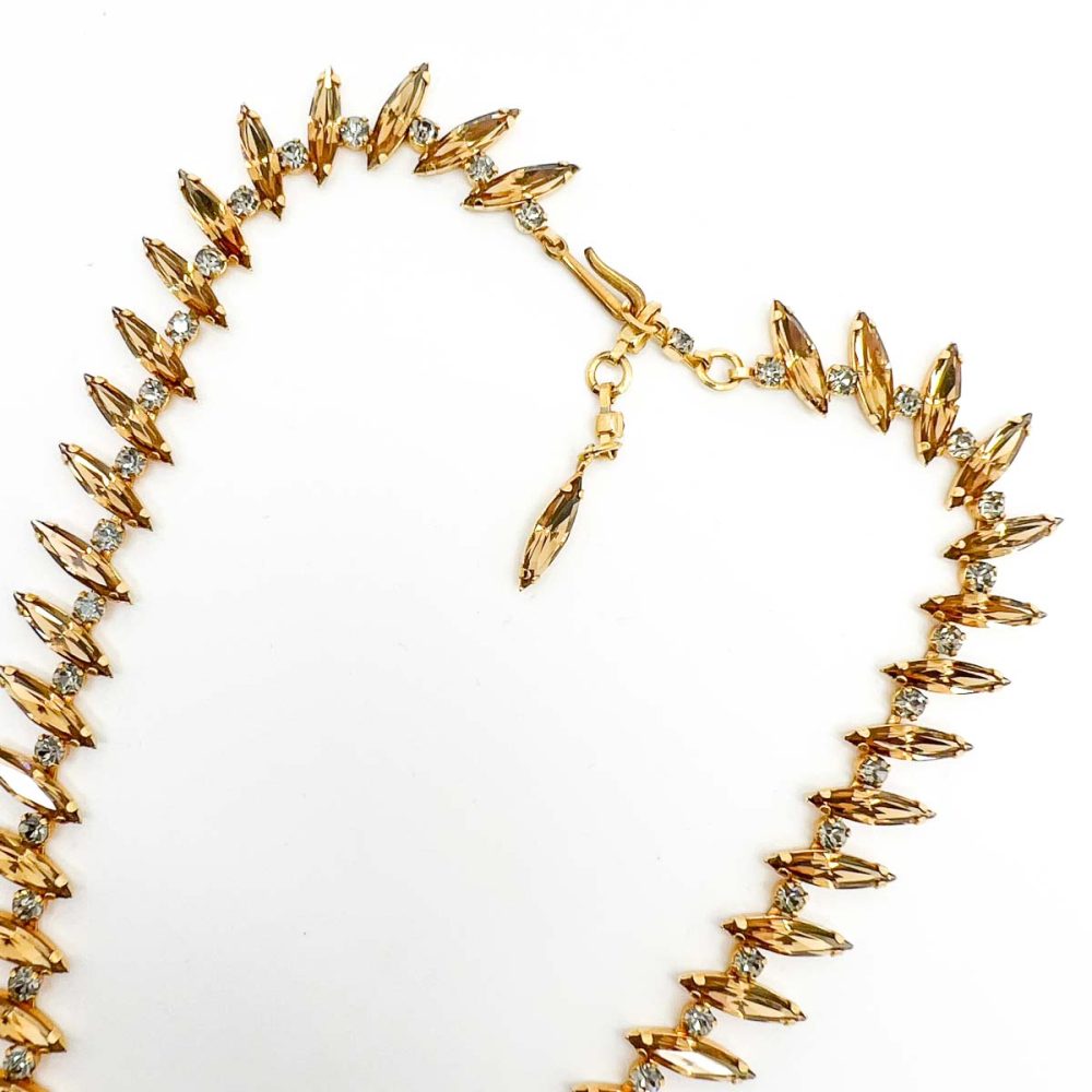 Vintage EFBI Austria Droplet Necklace