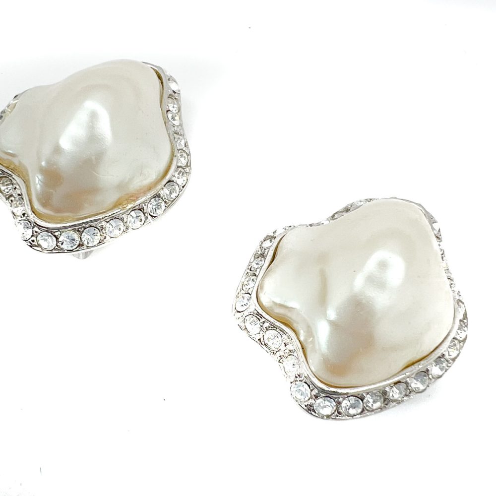 Vintage KJL Mabé Pearl Earrings