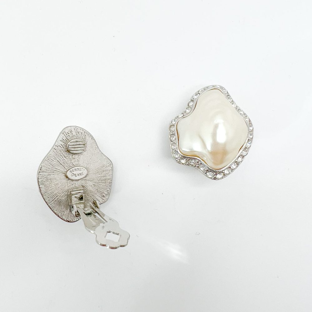 Vintage KJL Mabé Pearl Earrings