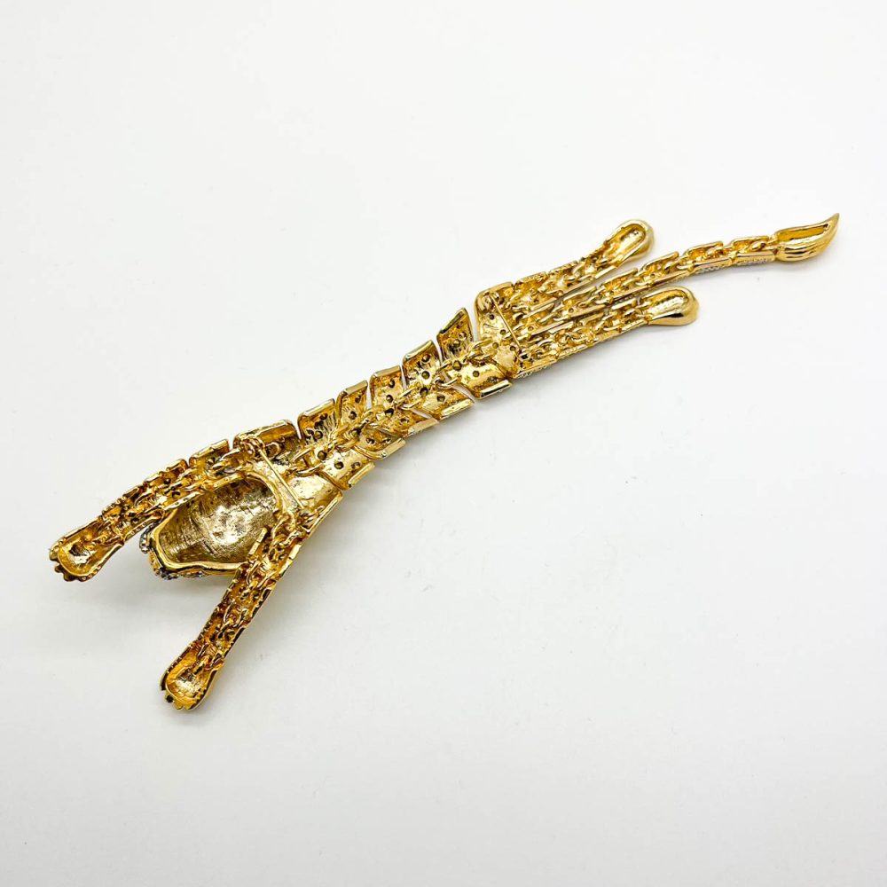 Vintage Statement Reclining Lion Brooch