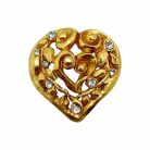 Jennifer Gibson Jewellery 1658 FRONT IMAGE Vintage Christian Lacroix Heart Brooch