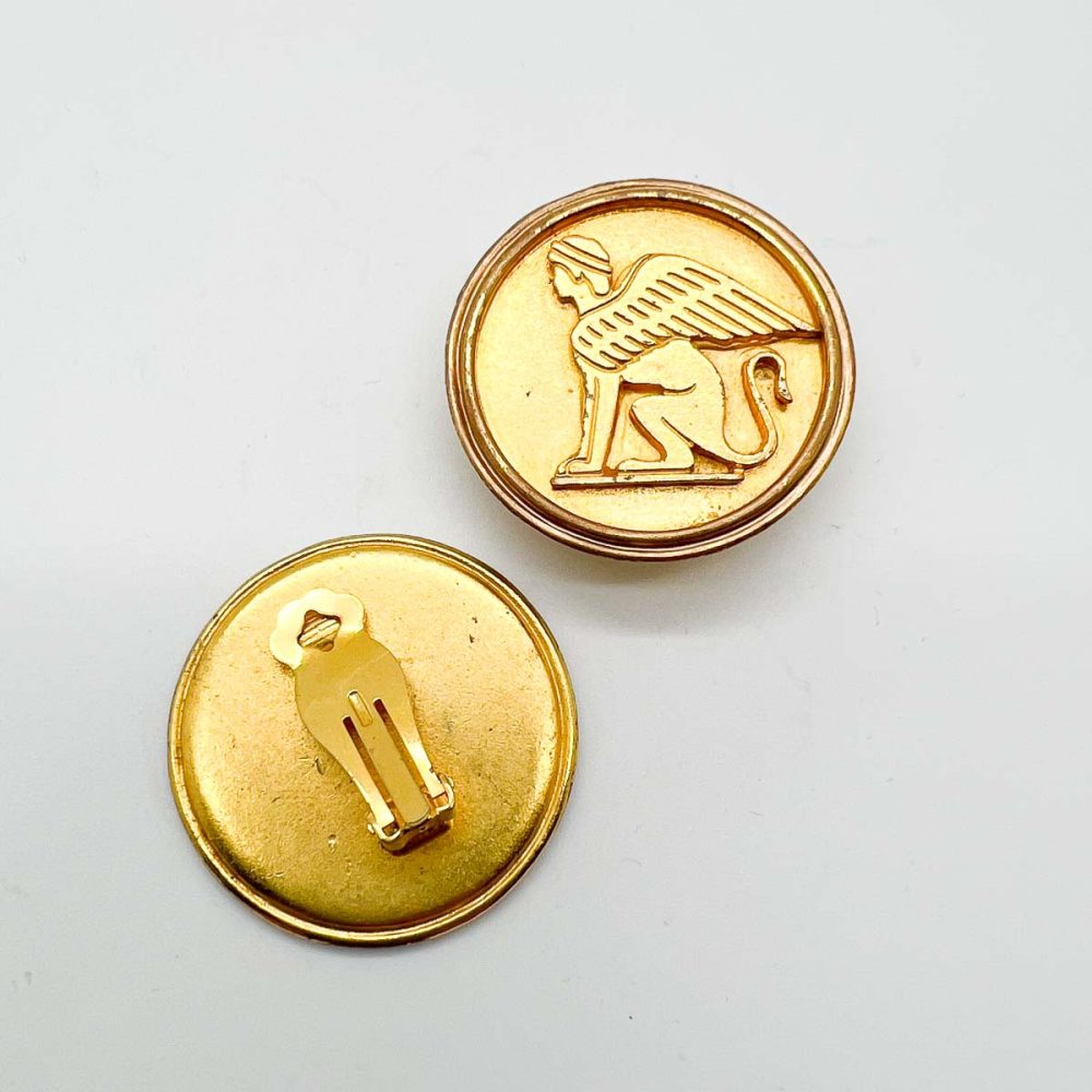 Vintage Egyptian Sphinx Earrings