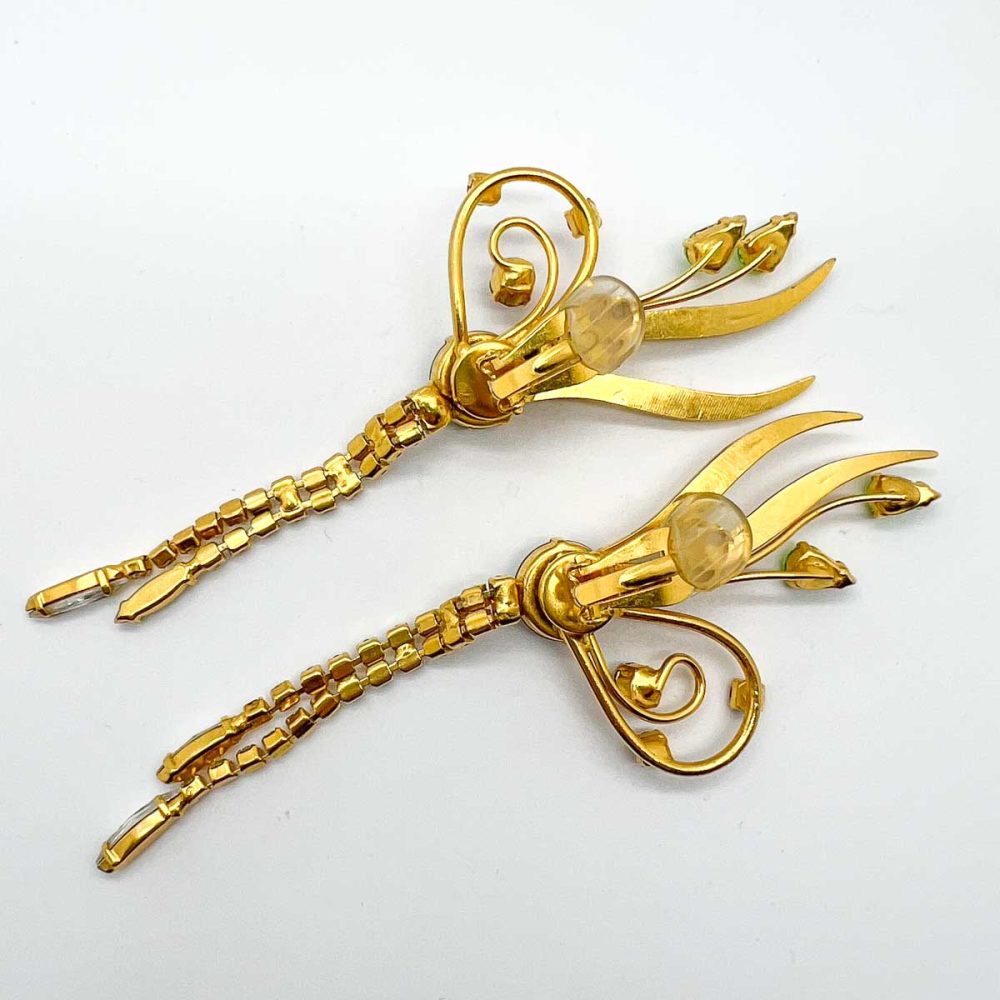 Vintage Rivoli Spray Earrings