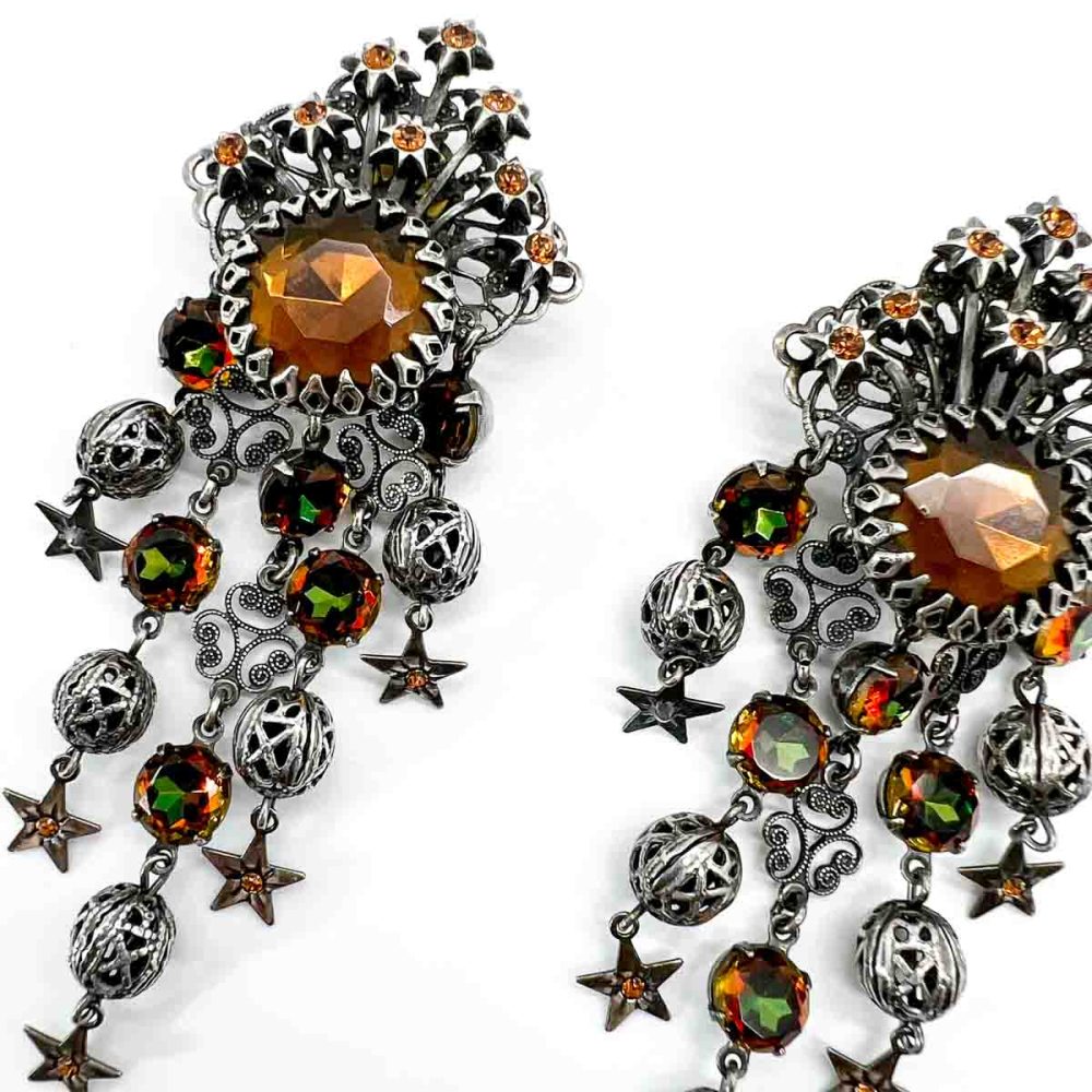 Vintage Askew Celestial Earrings