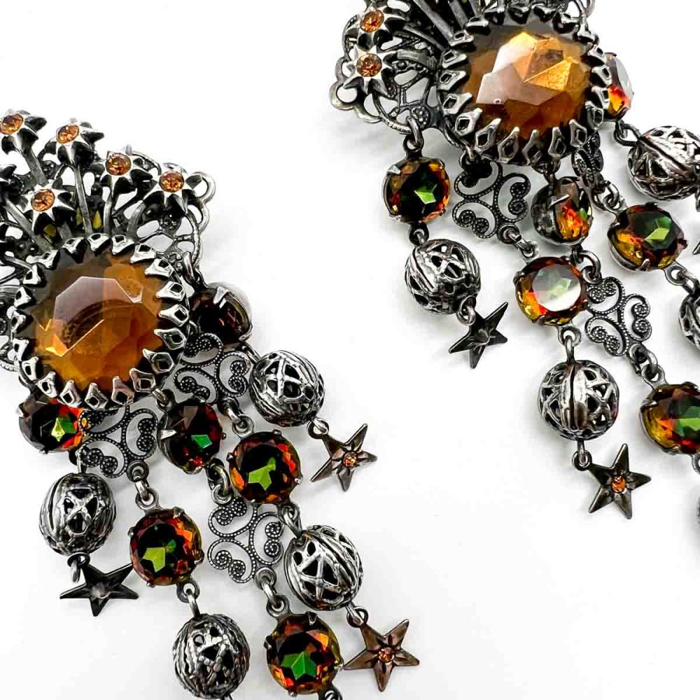Vintage Askew Celestial Earrings