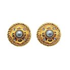 Jennifer Gibson Jewellery 1675 (1) Vintage Escada Grey Pearl Earrings
