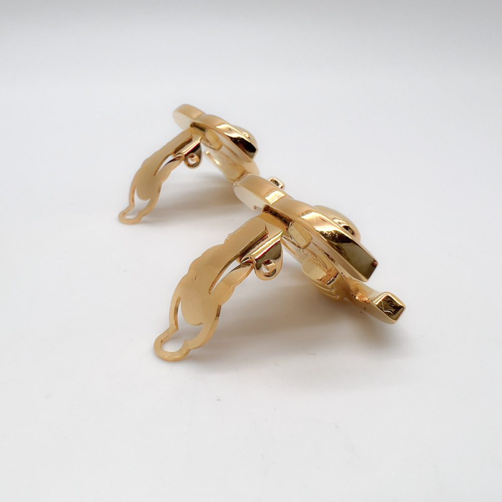 Vintage Chanel Turnlock Earrings