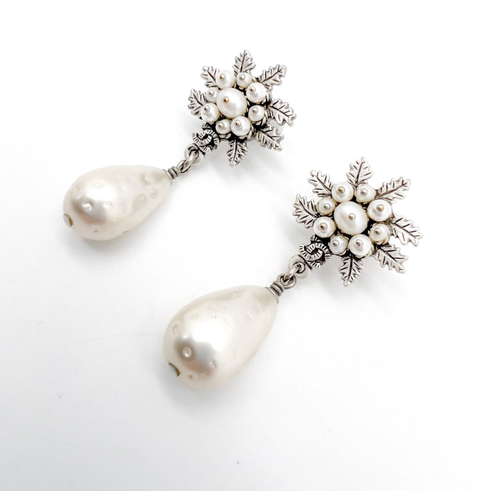Vintage Chanel Pearl Bomb Drop Earrings