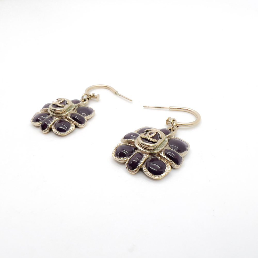 Vintage Chanel Floral Earrings