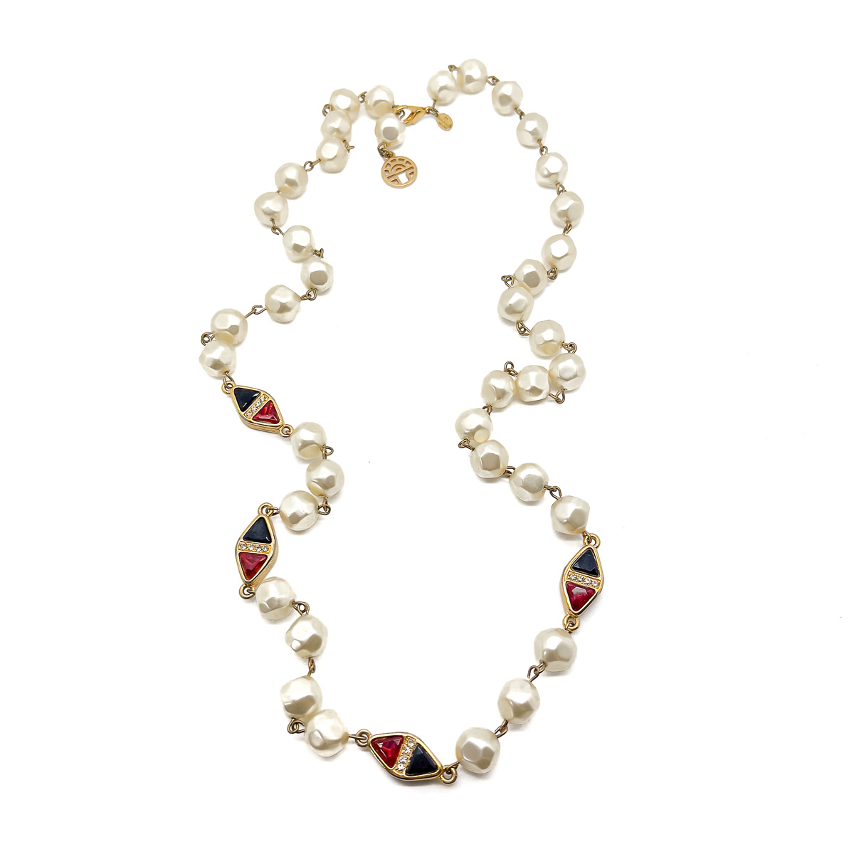 Jennifer Gibson Jewellery 1692 (2) Vintage Louis Féraud Pearl Necklace