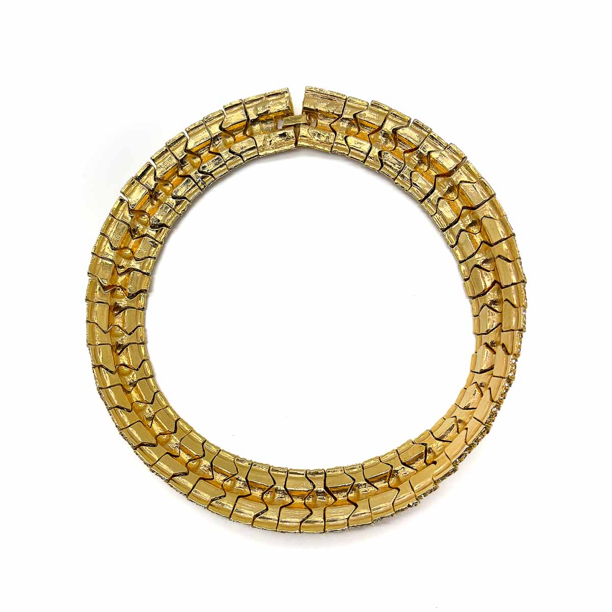 Jennifer Gibson Jewellery 1699 (1) Vintage Square Crystal Collar