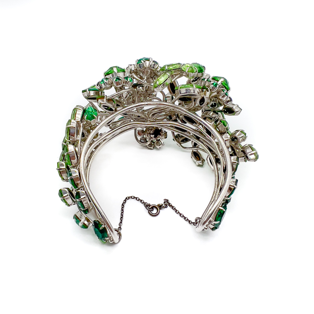Jennifer Gibson Jewellery 1703 (1) Vintage Emerald Green Cuff
