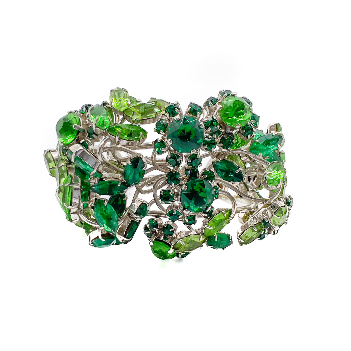 Jennifer Gibson Jewellery 1703 (10) Vintage Emerald Green Cuff