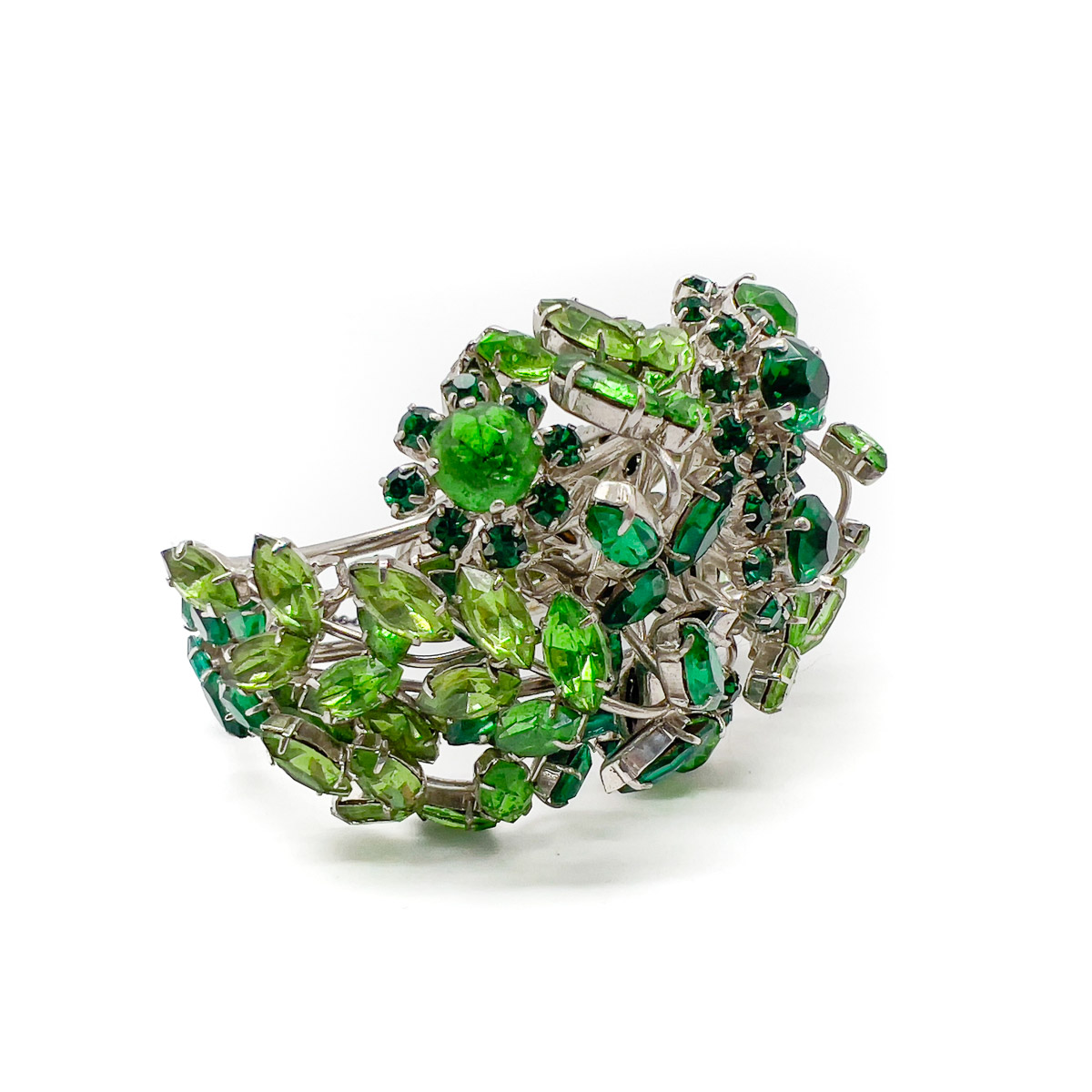 Jennifer Gibson Jewellery 1703 (6) Vintage Emerald Green Cuff