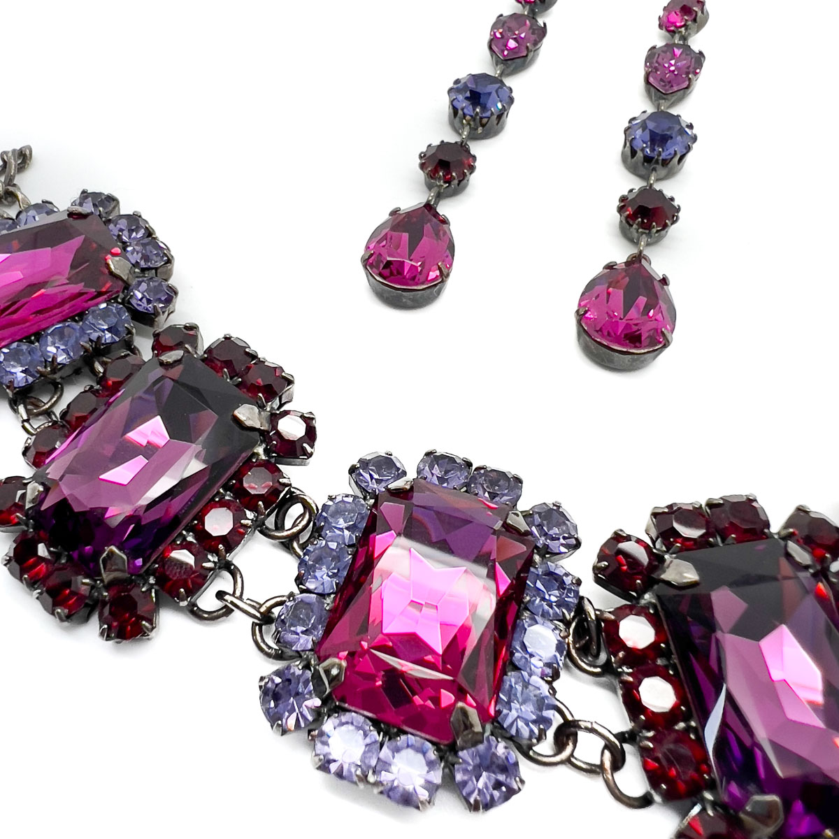 Jennifer Gibson Jewellery 1705 (3) Vintage Hot Pink Bracelet