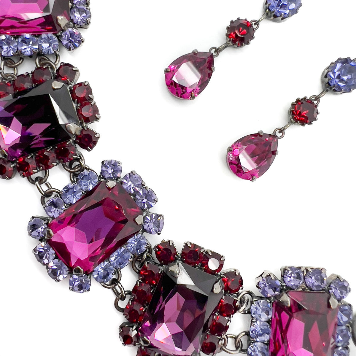 Jennifer Gibson Jewellery 1705 (4) Vintage Hot Pink Bracelet