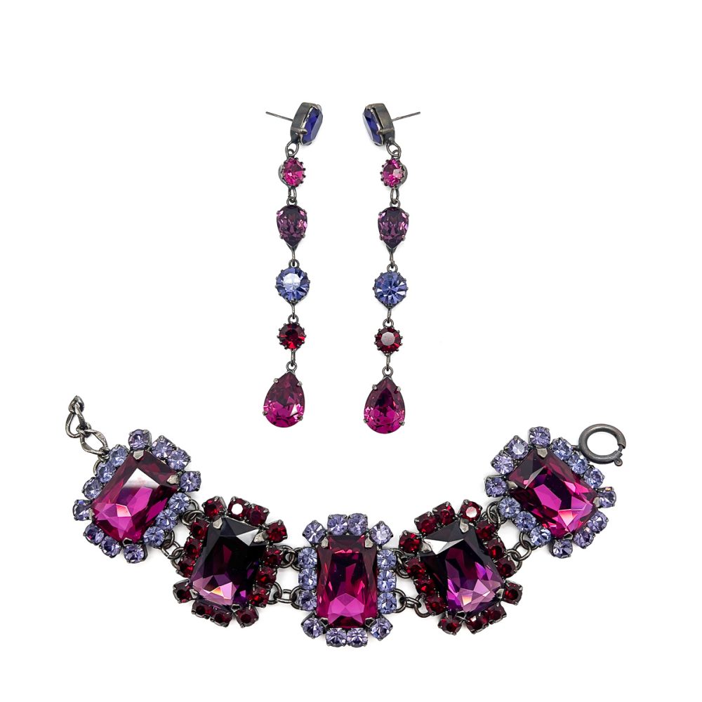 Vintage Hot Pink Bracelet