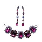 Jennifer Gibson Jewellery 1705 (5) Vintage Hot Pink Bracelet