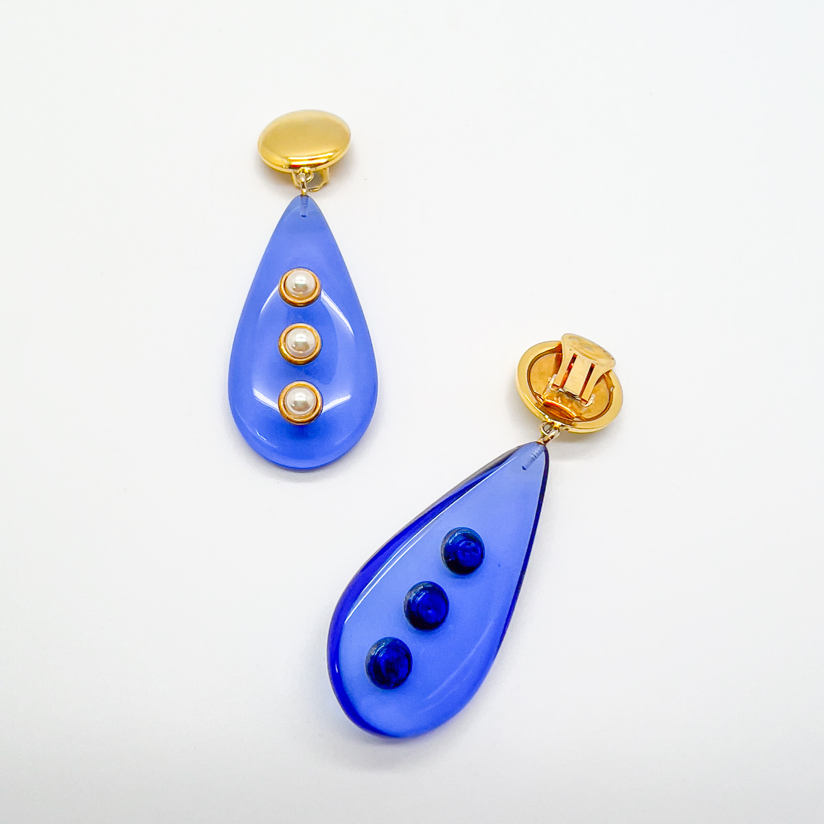 Jennifer Gibson Jewellery 1710 (1) Vintage Vogue Bijoux Drop Earrings
