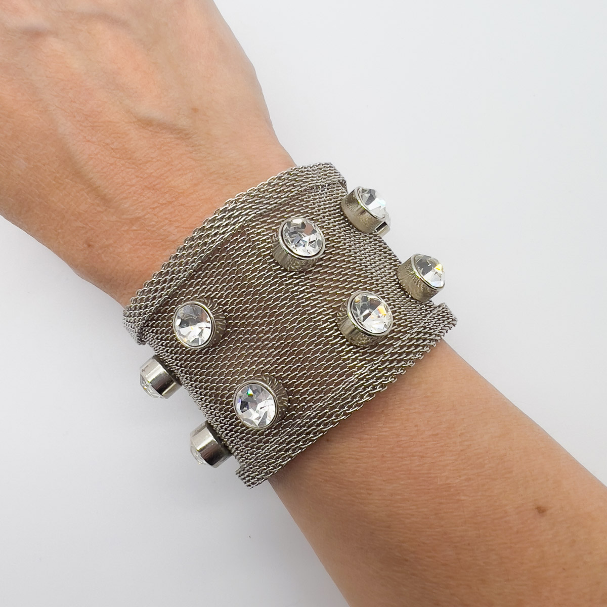 Jennifer Gibson Jewellery Bracelet 1717 (3) Vintage Solitaire Strap Bracelet