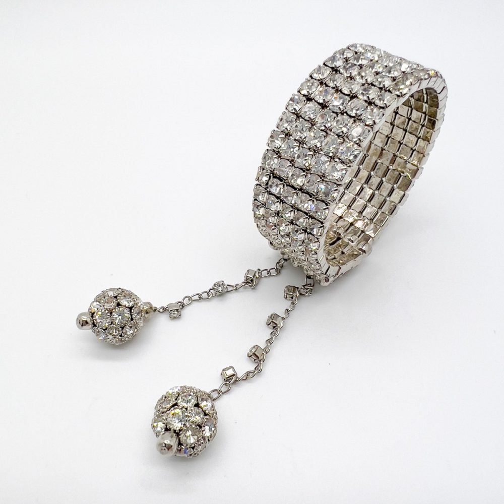Vintage Rhinestone Drop Cuff
