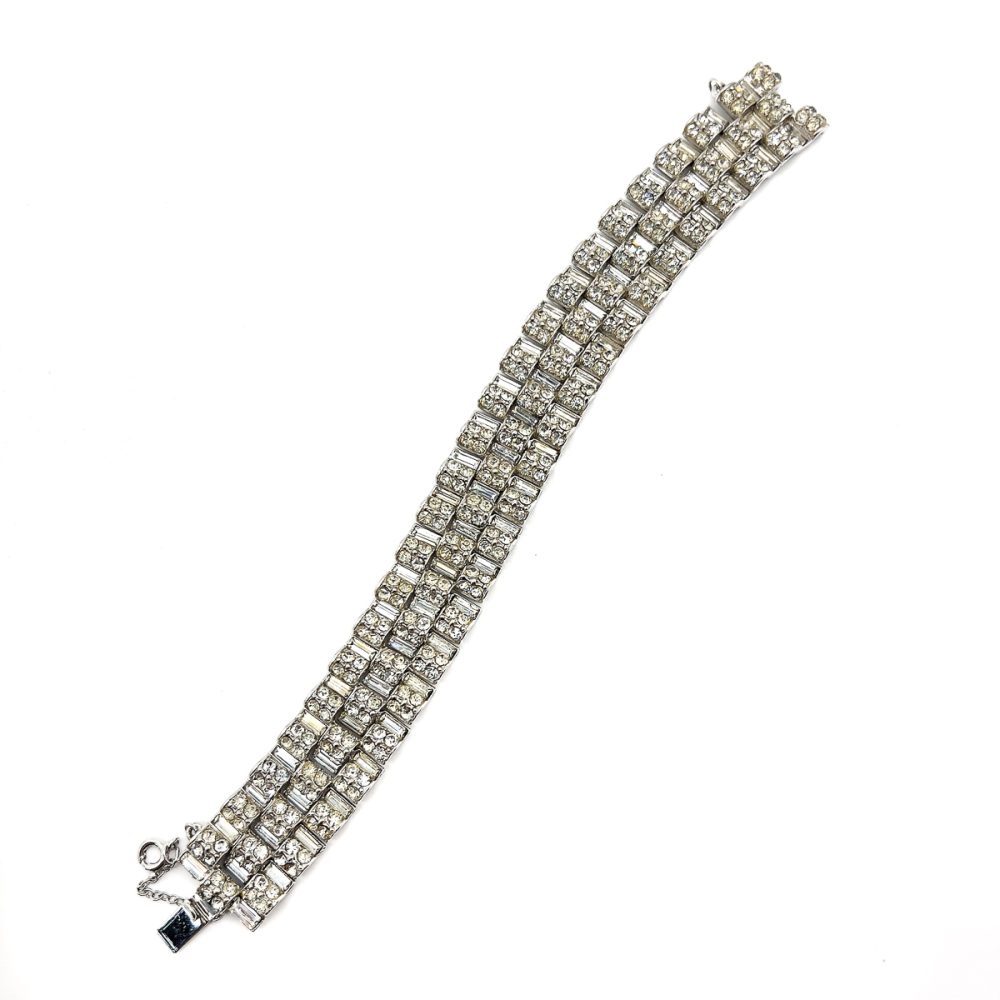Vintage Deco Tank Track Bracelet