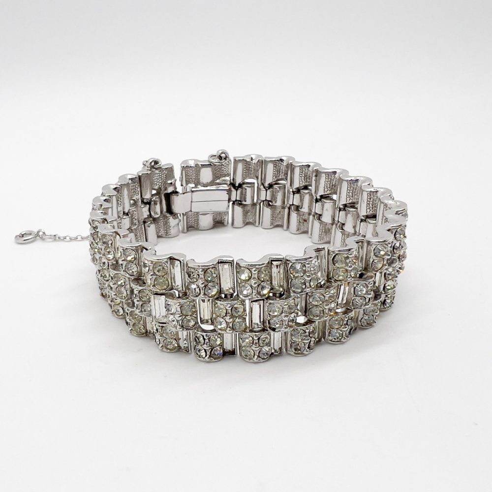 Vintage Deco Tank Track Bracelet