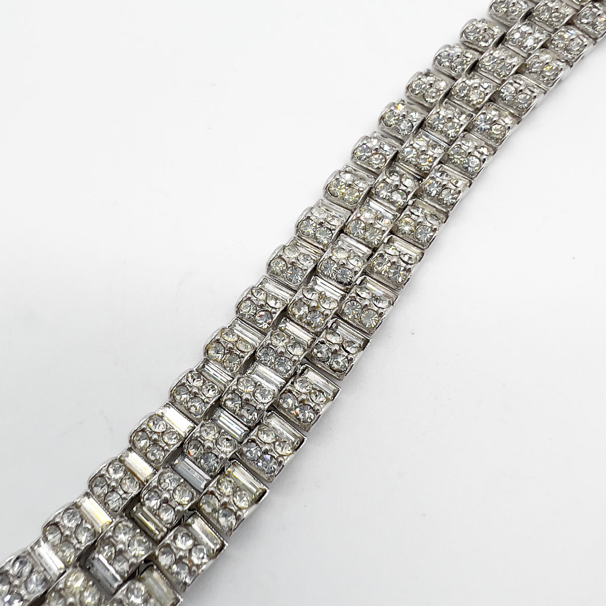 Jennifer Gibson Jewellery Bracelet 1719 (6) Vintage Deco Tank Track Bracelet
