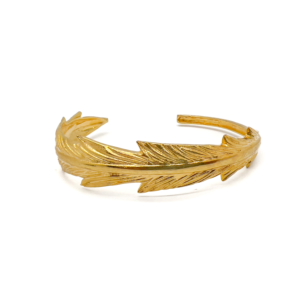 Jennifer Gibson Jewellery Bracelet 1722 (1) Vintage Feather Torque Cuff