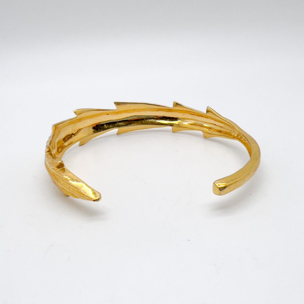 Vintage Feather Torque Cuff