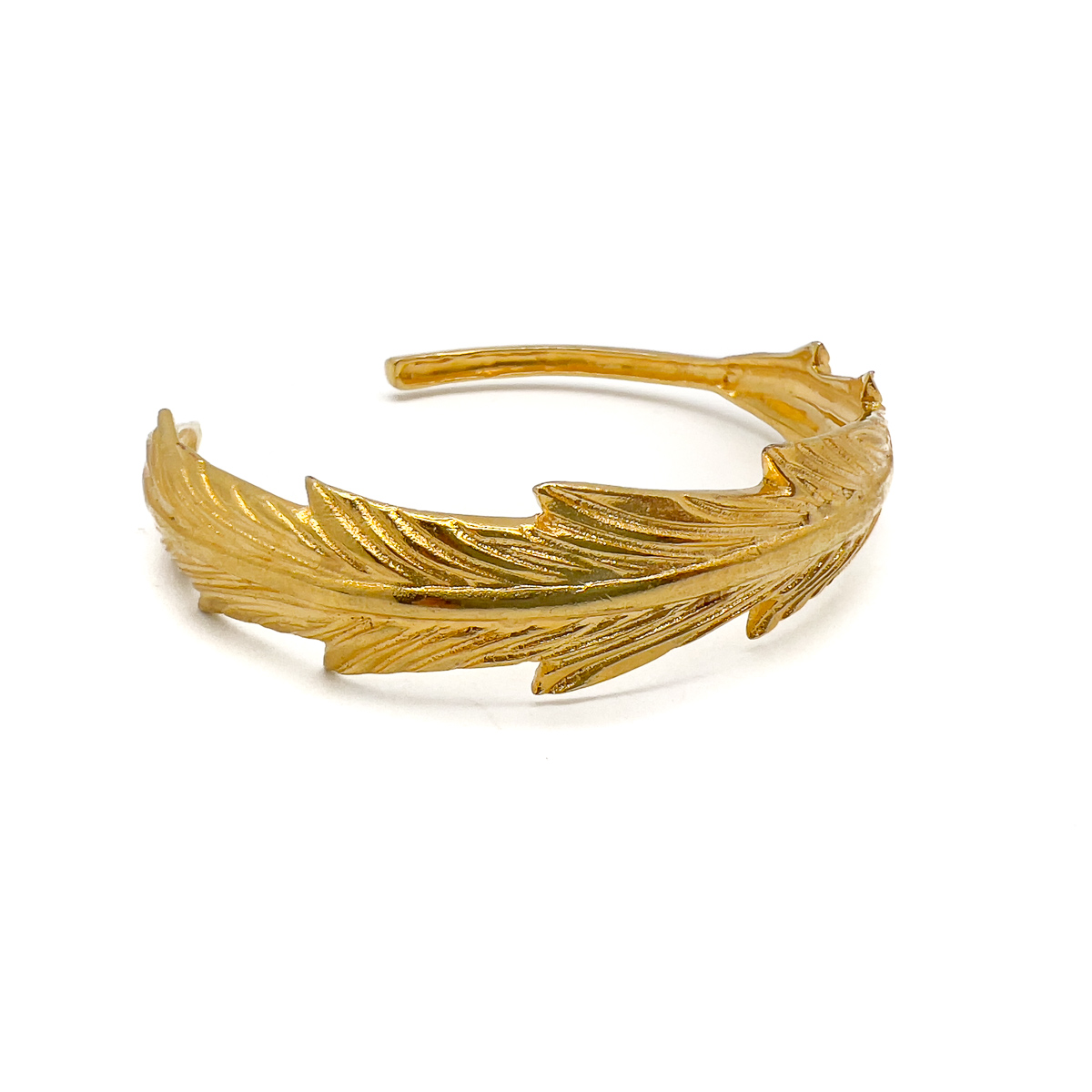 Jennifer Gibson Jewellery Bracelet 1722 (4) Vintage Feather Torque Cuff