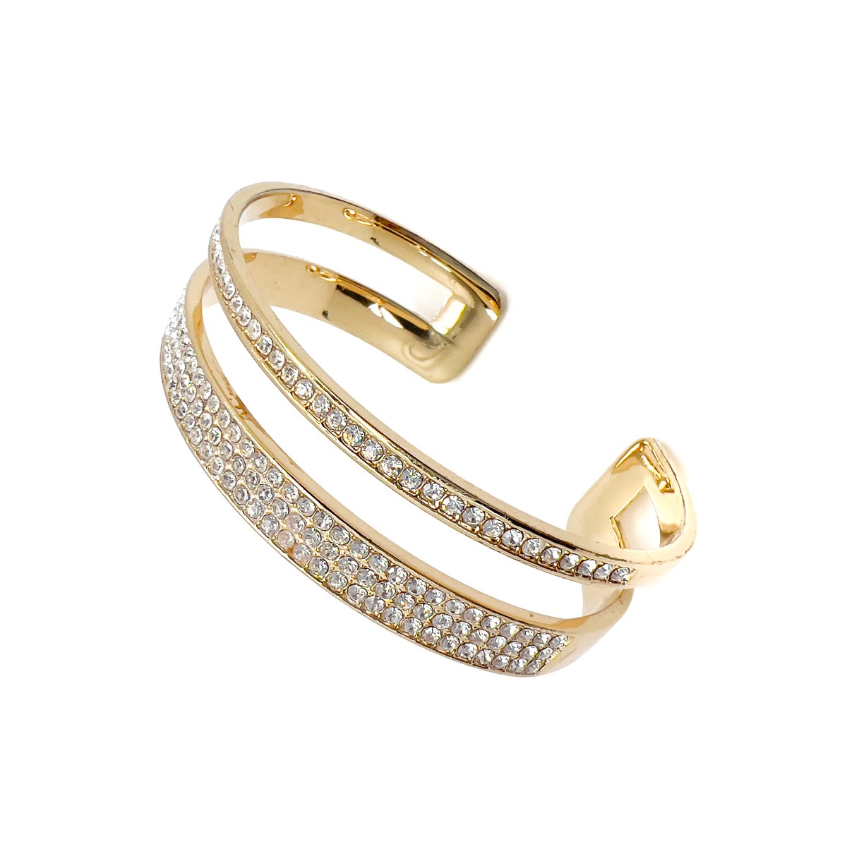 Jennifer Gibson Jewellery 1724 (3) – Copy Vintage Double Bar Crystal Bracelet