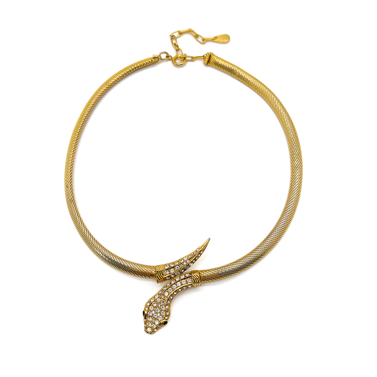 Jennifer Gibson Jewellery 1743 (1) Vintage Crystal Snake Collar