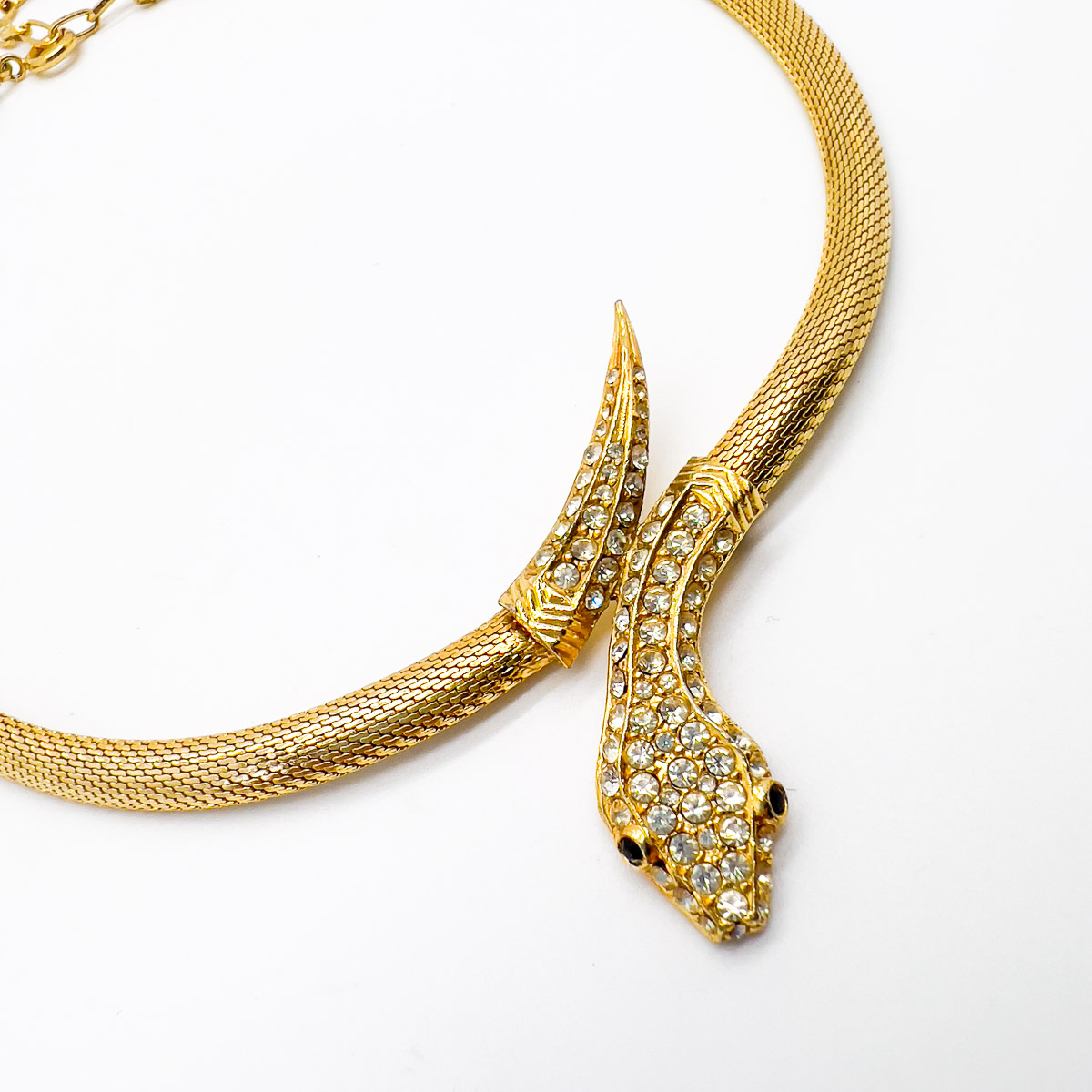Jennifer Gibson Jewellery 1743 (3) Vintage Crystal Snake Collar