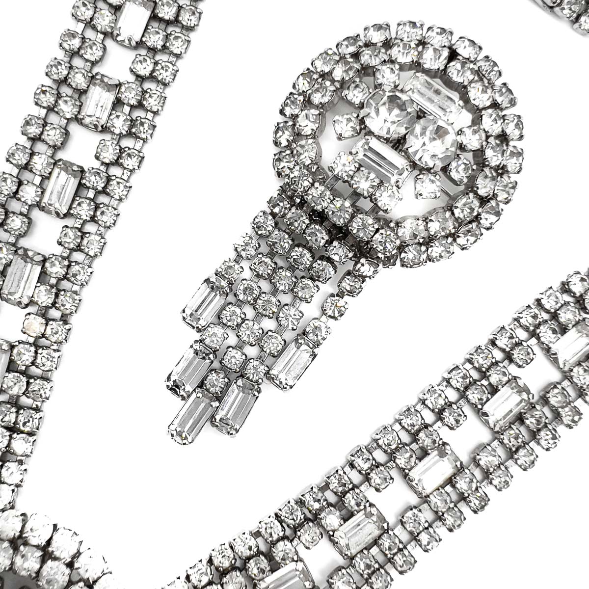 Jennifer Gibson Jewellery 1745 (5) Vintage Crystal Tassel Parure